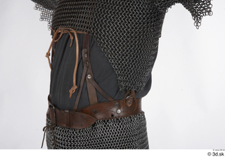  Photos Medieval Knight in mail armor 1 Medieval clothing leather belt upper body 0003.jpg